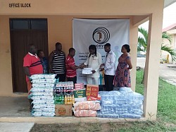 Donation at Ho Madamfo Ghana children's home